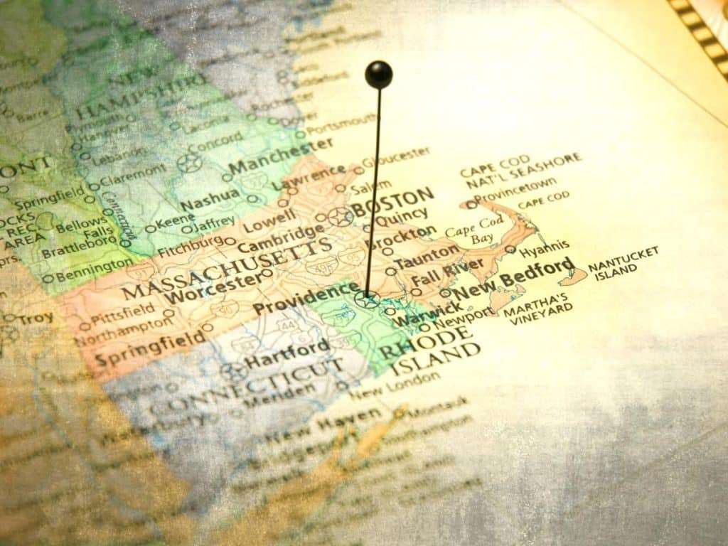 Map of Rhode Island, therapy services offered throughout