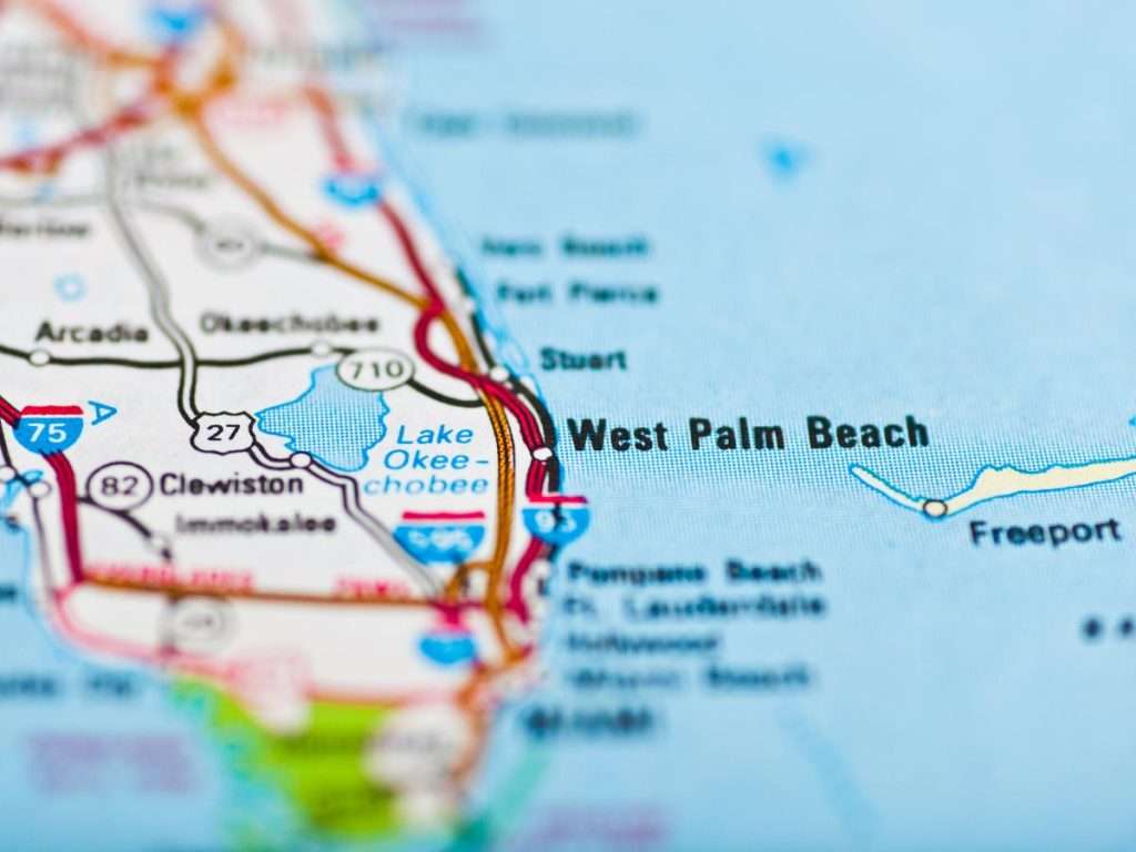West Palm Beach Map for Counseling services